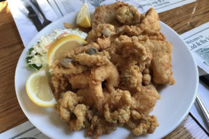 fried clam plate